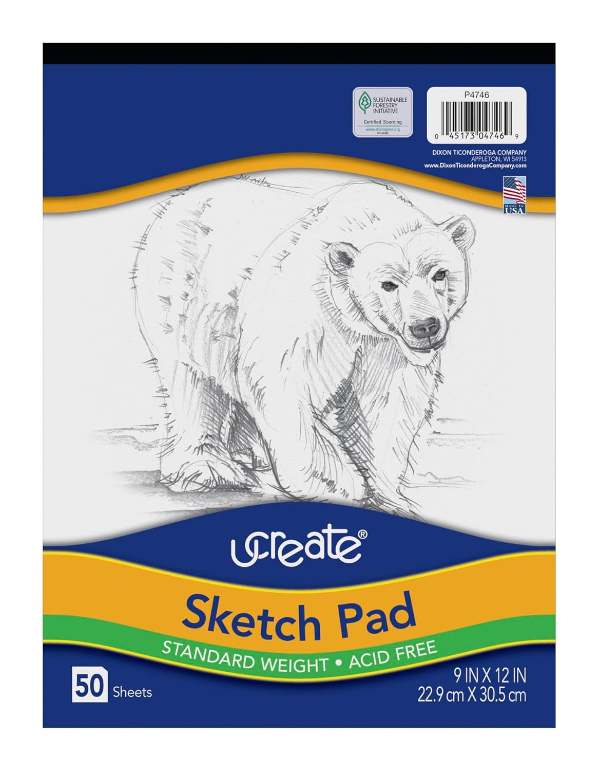 Pacon Art1st 9×12 Heavyweight Sketch Pad – 50 Sheets!!