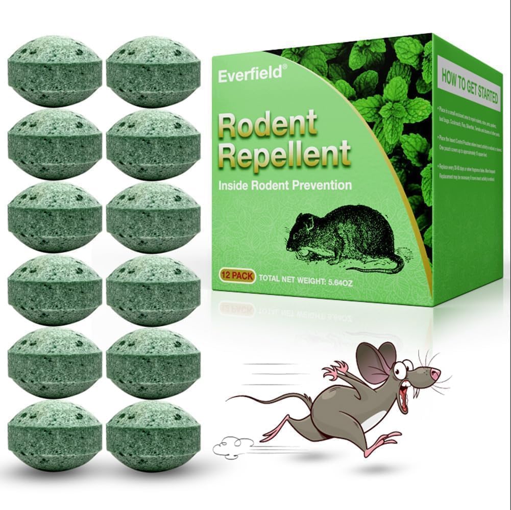 24-Pack Peppermint Mice Repellent – Protected, Efficient, Pet-Pleasant Pest Management!