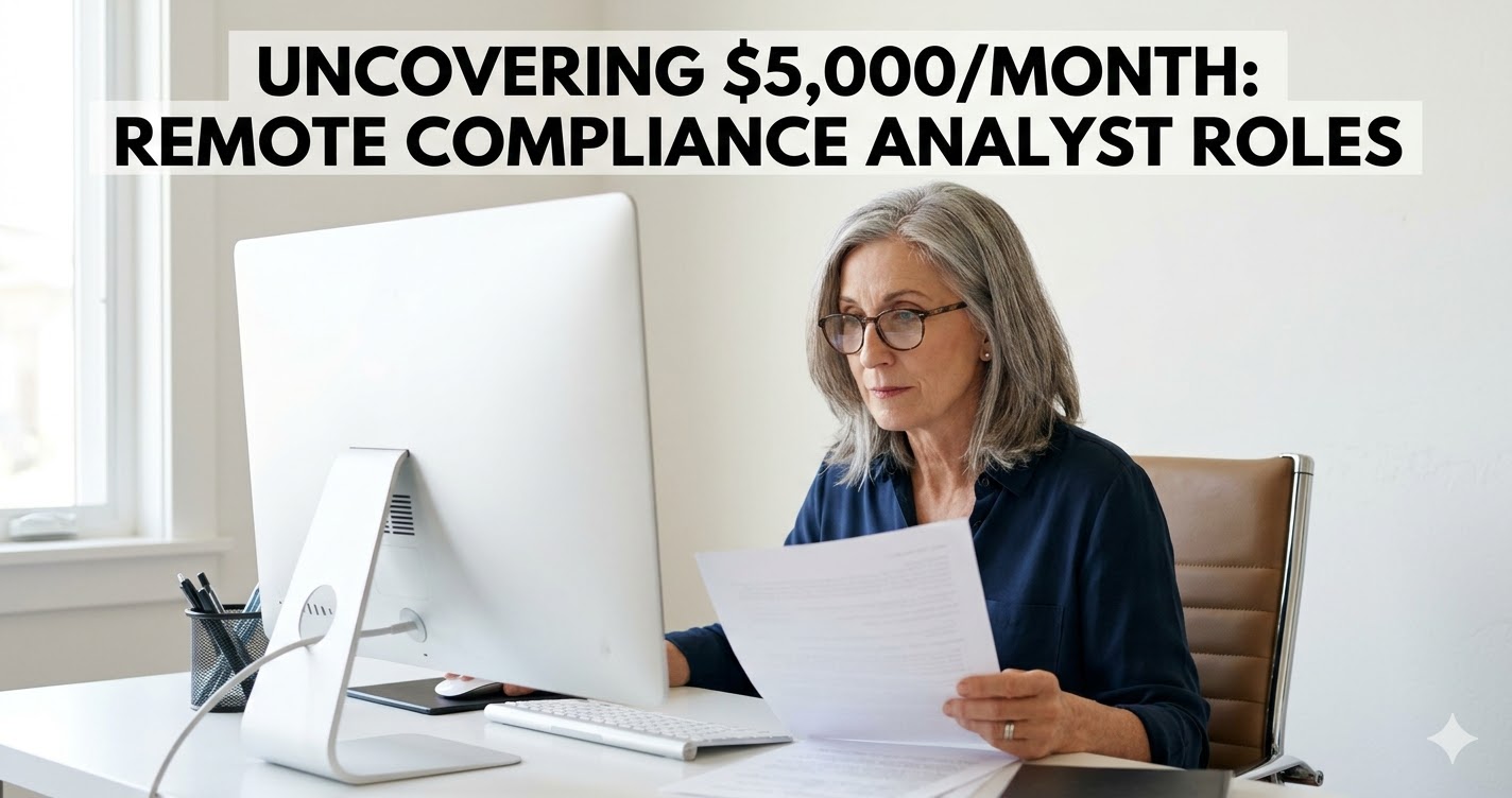 Unlocking Financial Freedom: 3 Remote Jobs Over 60 with ,000 Monthly Potential.