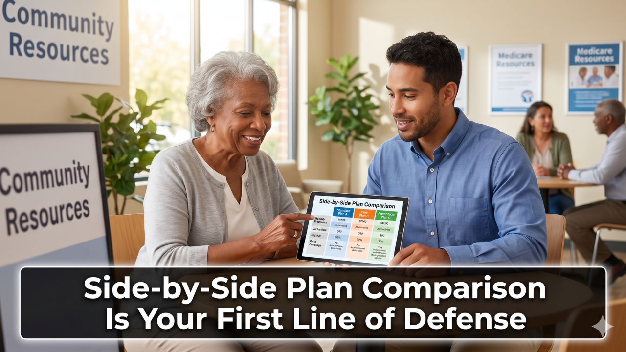 Side-by-side Medicare plan comparison is your first line of defense