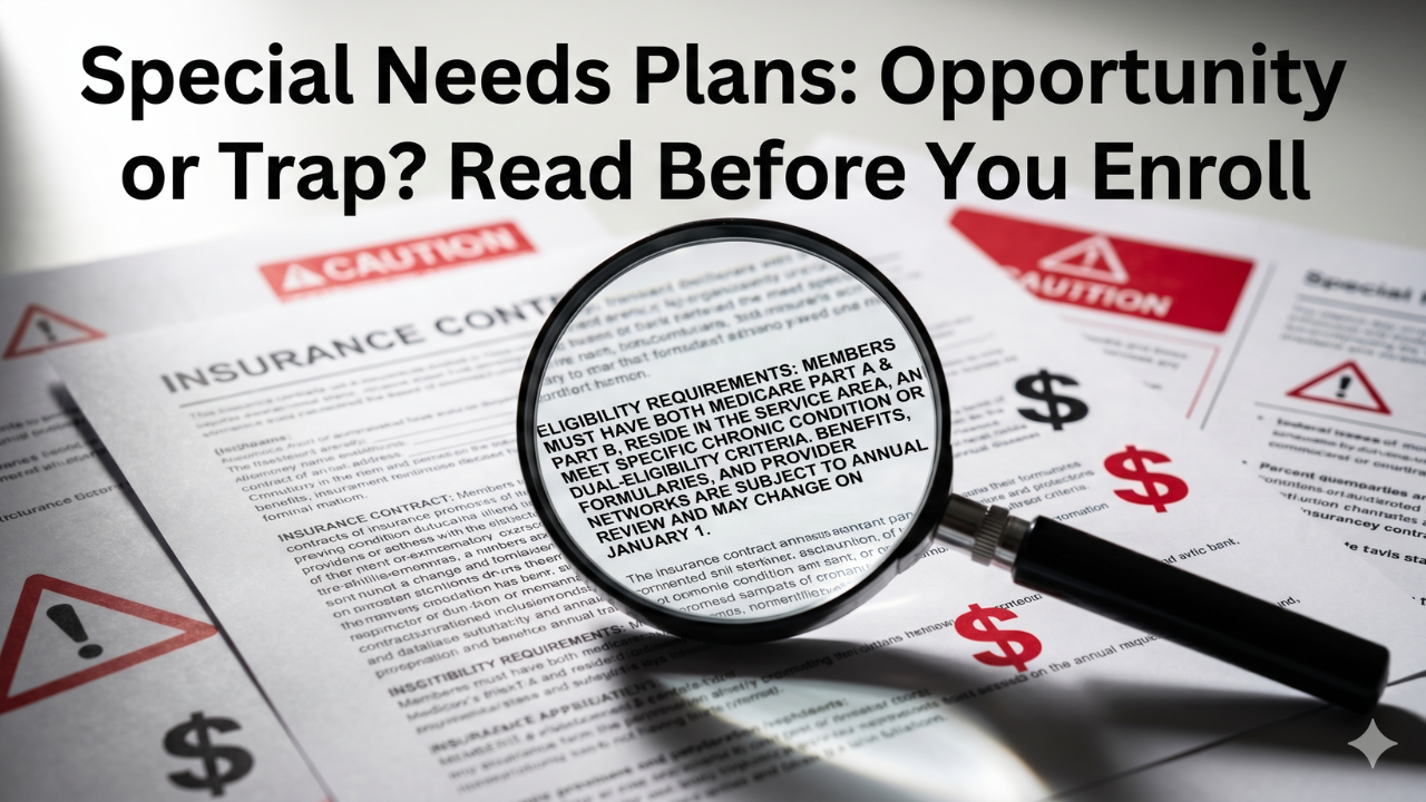 Special Needs Plans: Opportunity or Trap? Read Before You Enroll