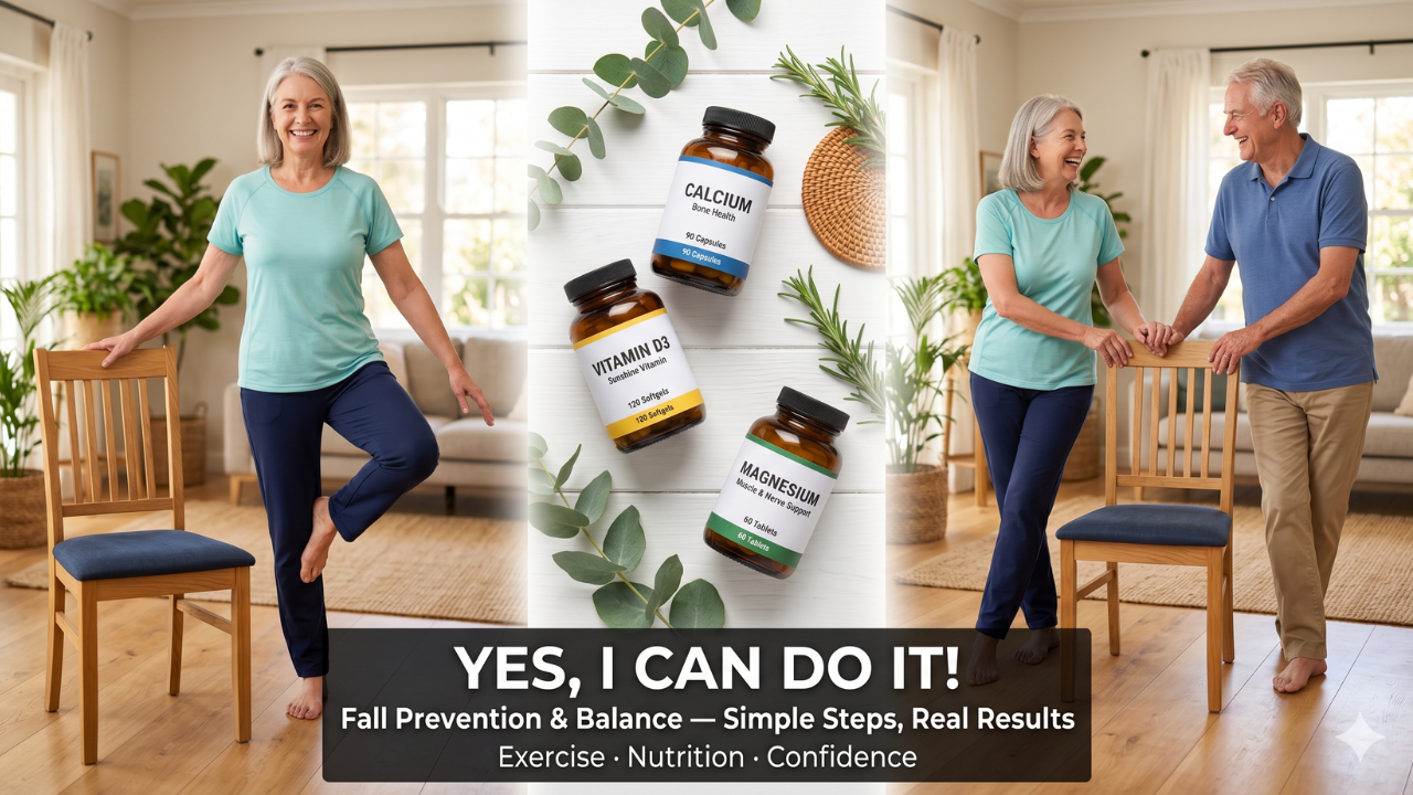 “Yes, I Can Do It!” — A Complete Guide to Fall Prevention & Balance for Seniors.