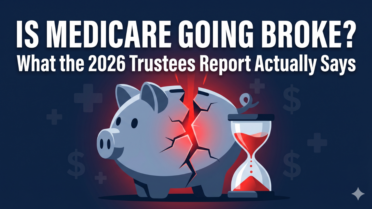Illustration representing the question: is Medicare going broke, based on the 2026 Trustees Report