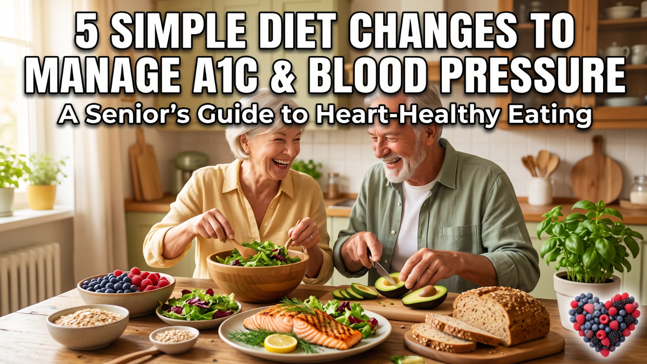 How to Lower Blood Pressure and A1C: Senior Diet Guide.