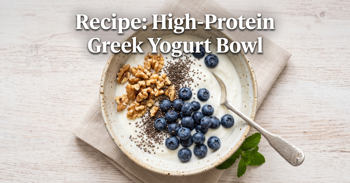 Greek yogurt bowl recipe for seniors