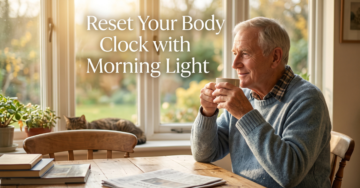 Morning sunlight helps reset the body clock for seniors